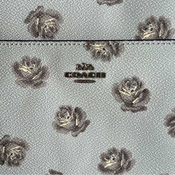 Light Blue With Grey Flowers. - Picture 3 of 5